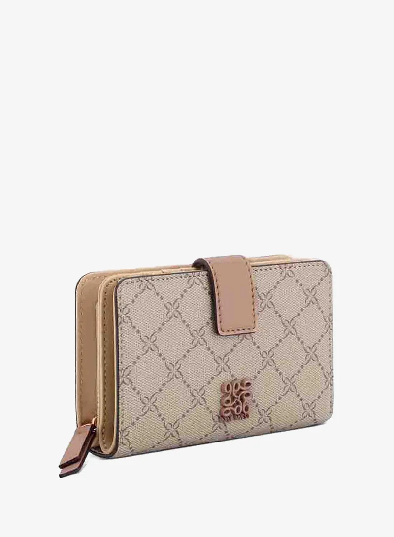 NINE WEST BEIGE LOGO/BLUSHING Anders Slg French Wallet for Women | Best Price UAE